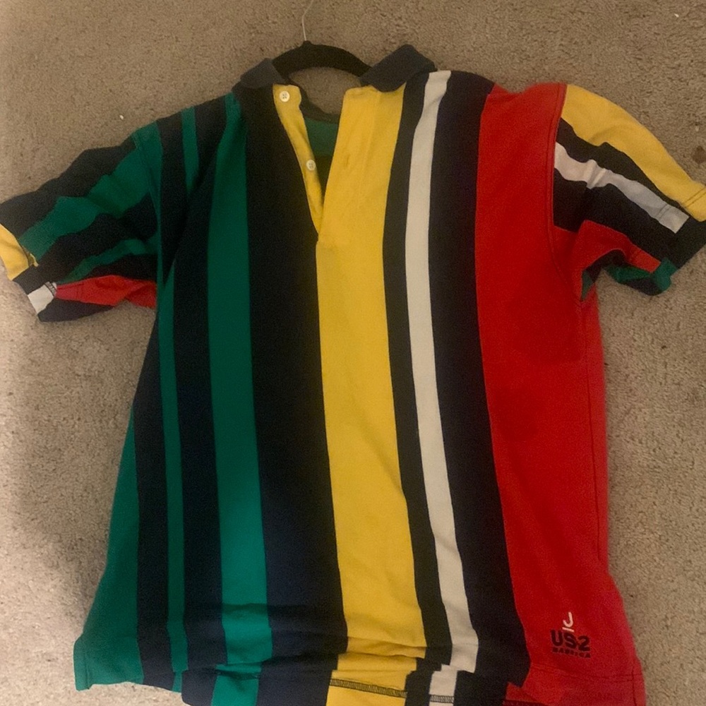 Vintage Nautica polo stripe shirt